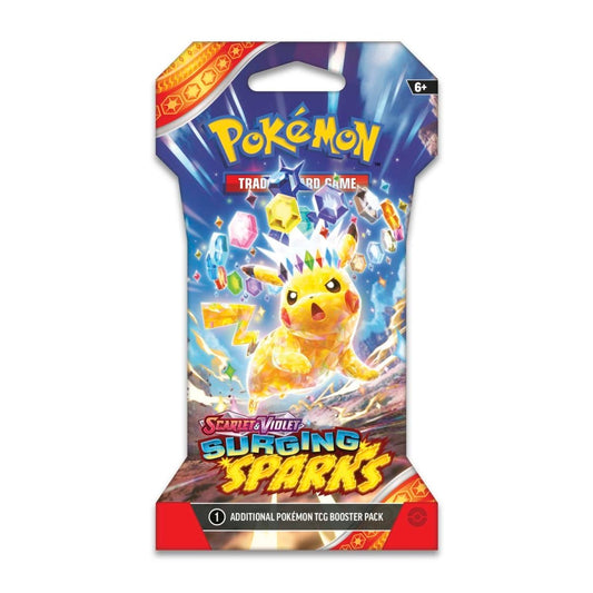 Surging Sparks - Pokemon Sleeved Booster Pack Live Rip